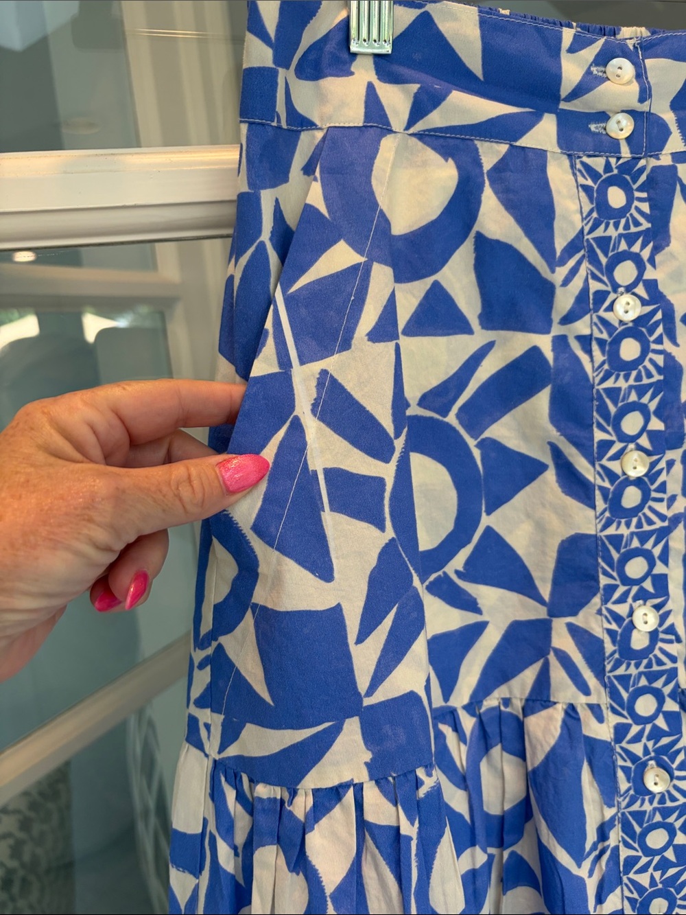 Oliphant Cotton Tier Skirt - Sz M NWOT - Picture 2 of 4